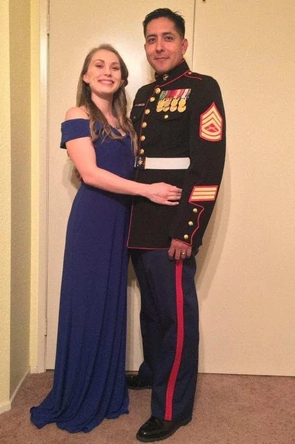 US Marine with a perfect pierced body. Hot wife loves showing off image 4