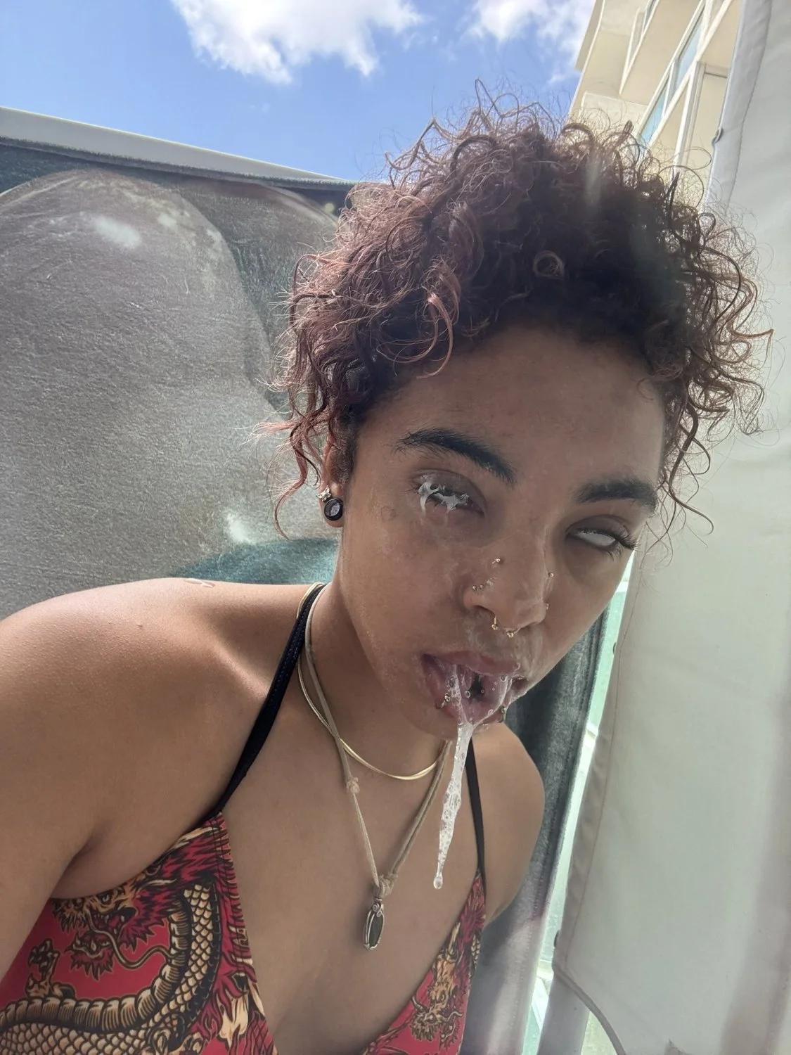 Zerella Skies cum covered image 32