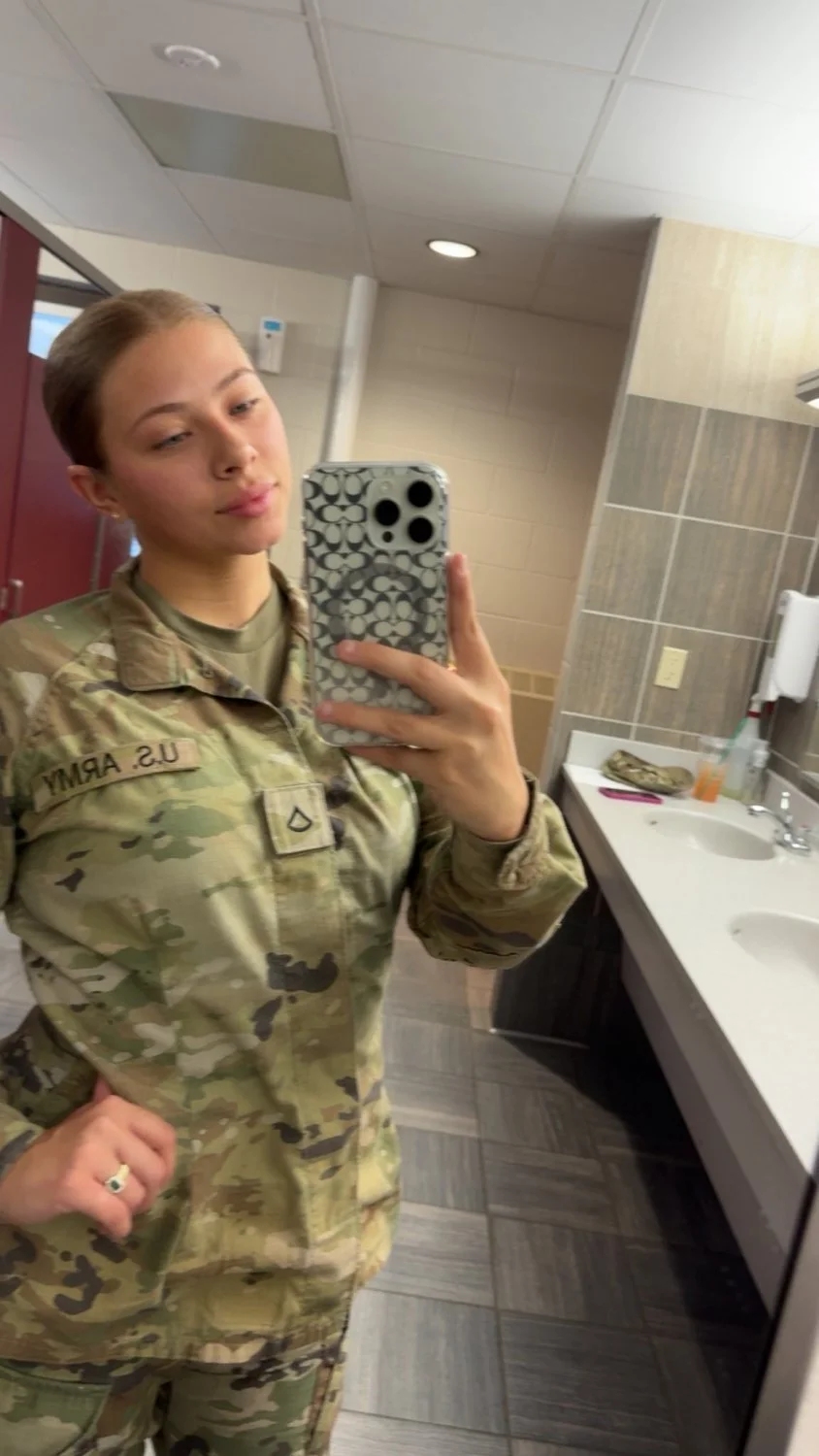 Blonde Army Baddie Loves Cock main image