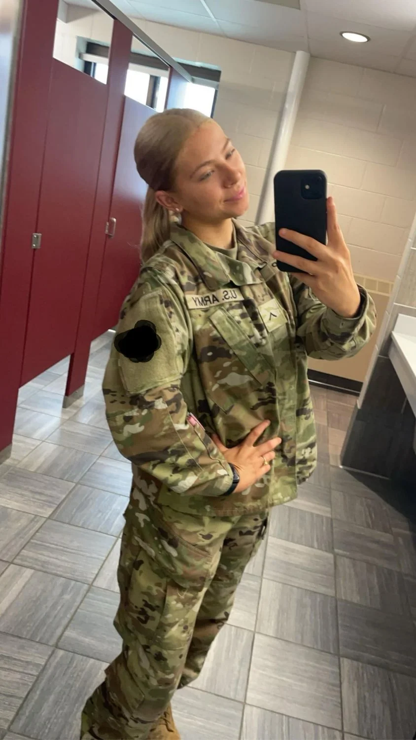 Blonde Army Baddie Loves Cock image 2
