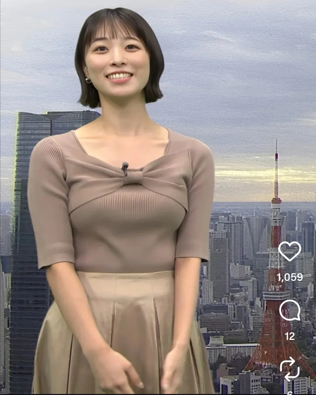 🔚Japanese　顔抜き　気象予報士　今井春花　ソフトエロ　一発やりたい image 3