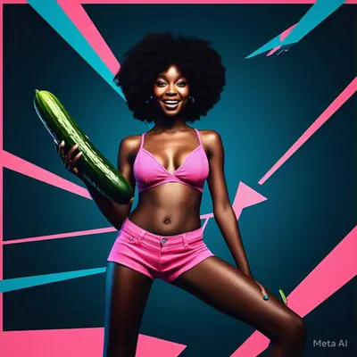 The sexy afro Wilover Ana find her favorite vegetable to let to The shower today cover image