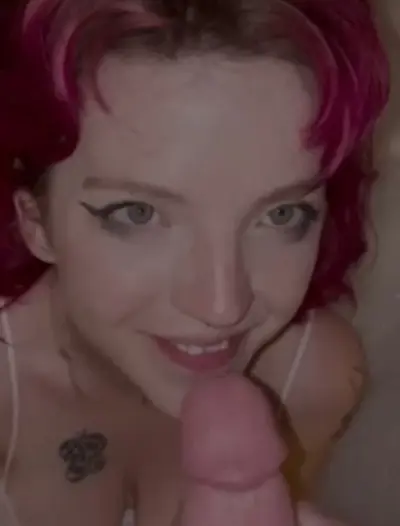 British babe with big tits homemade blowjob cover image