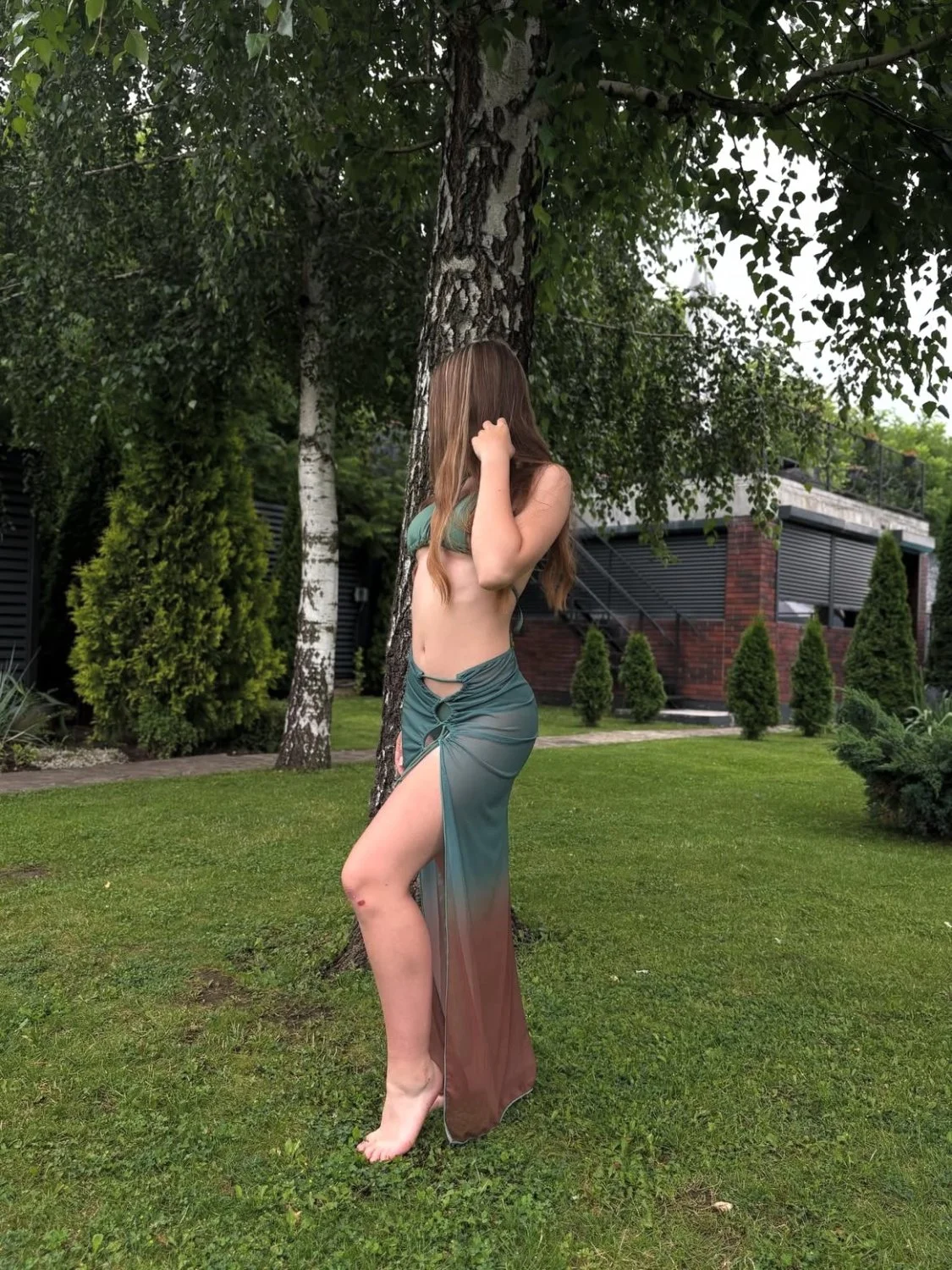 Sexy heel feet of cute girl image 13