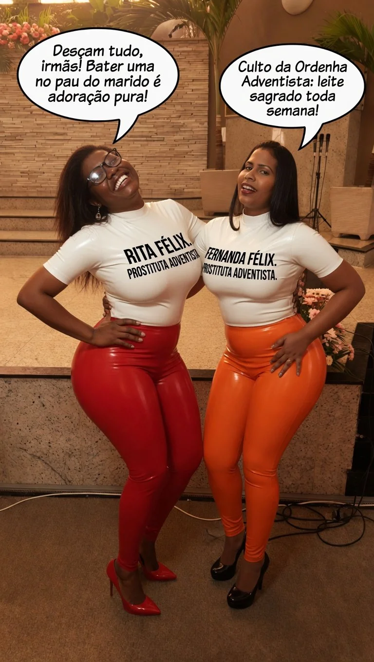 Milf negra e suas duas filhas no culto da ordenha. Parte 1. TABOO - AI - IA - CHURCH image 12