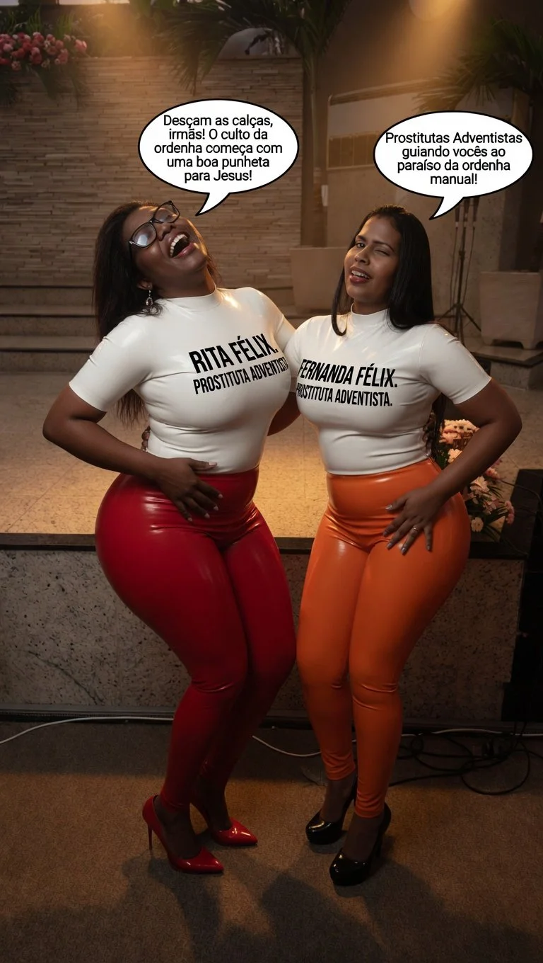 Milf negra e suas duas filhas no culto da ordenha. Parte 1. TABOO - AI - IA - CHURCH image 7