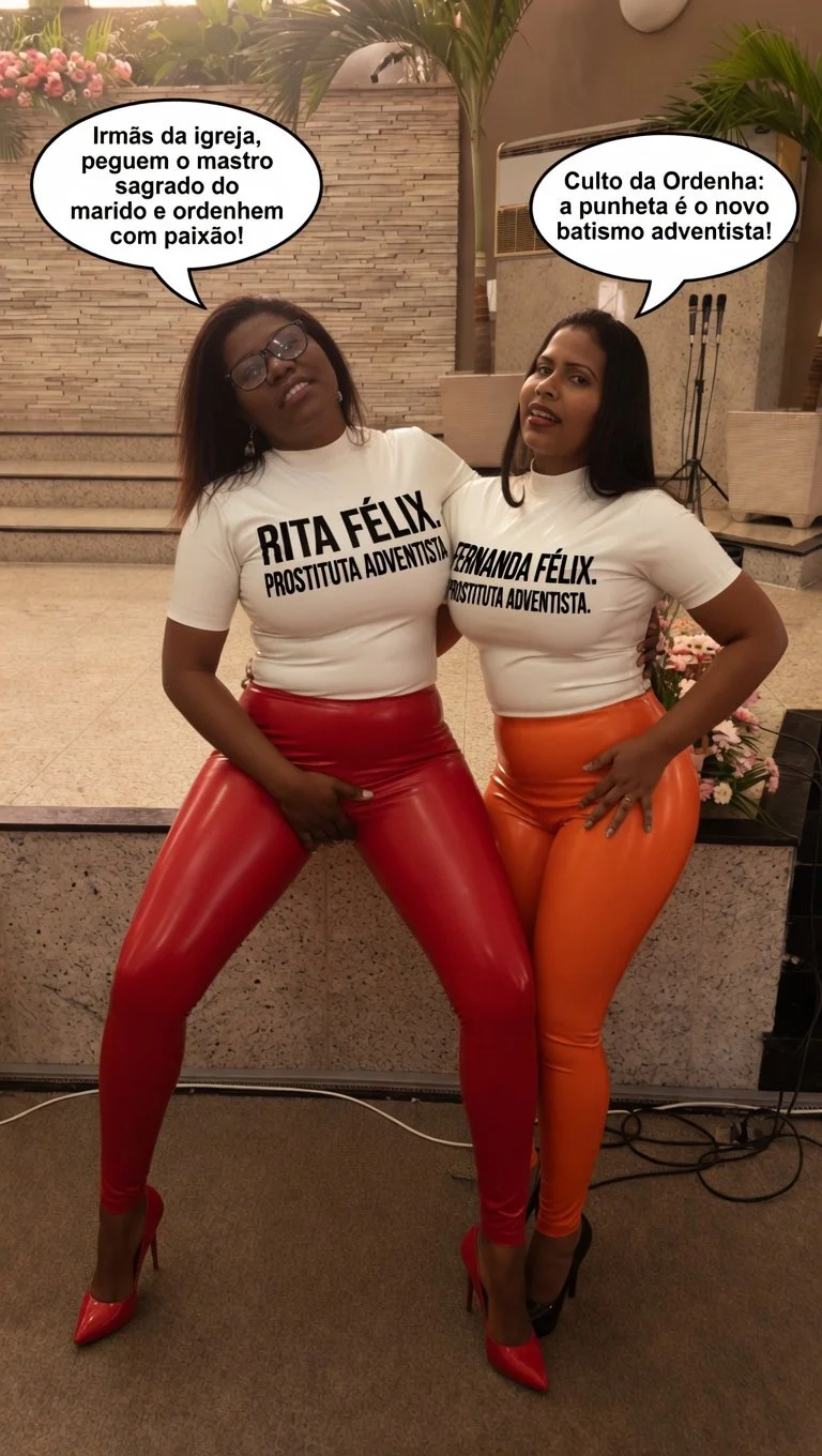 Milf negra e suas duas filhas no culto da ordenha. Parte 1. TABOO - AI - IA - CHURCH image 9