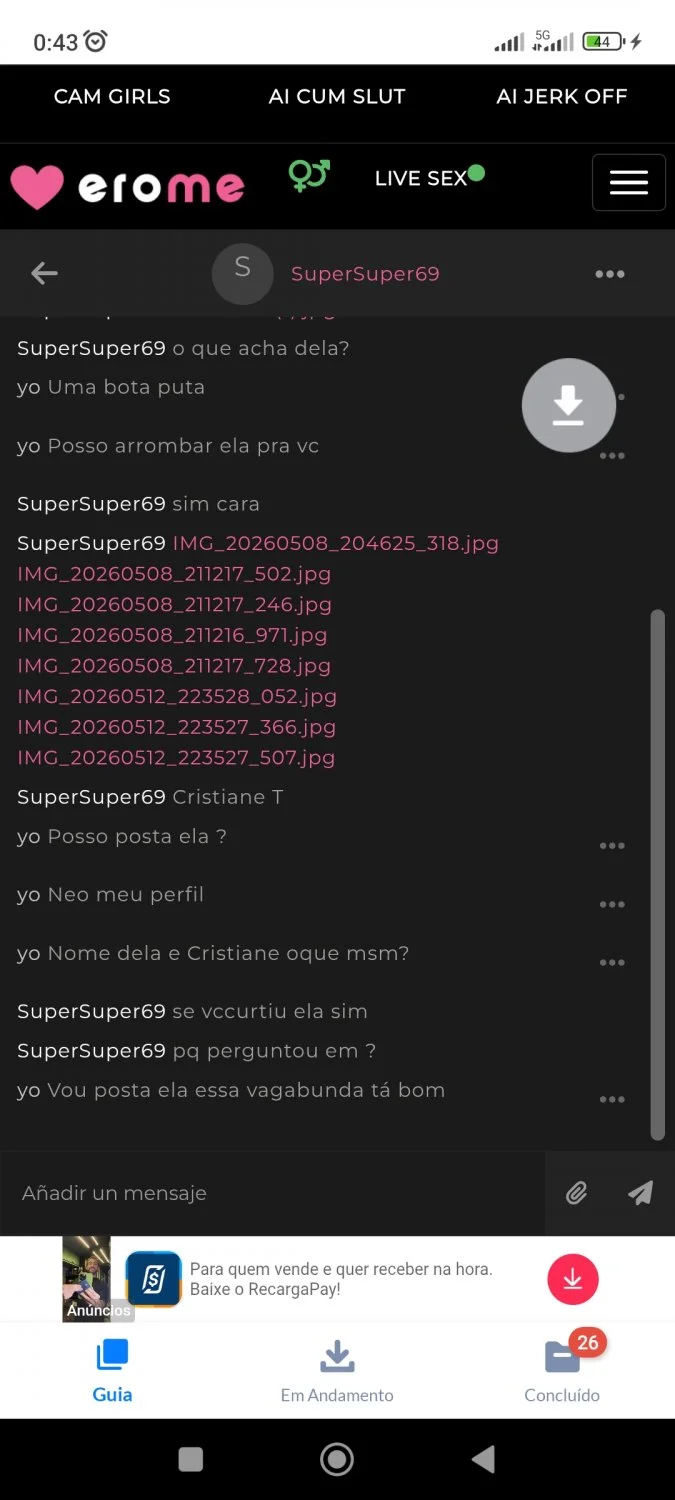 Um seguidor meu me pediu pra vazar a esposa dele Cristiane loira vagabunda puta de corno manso image 8