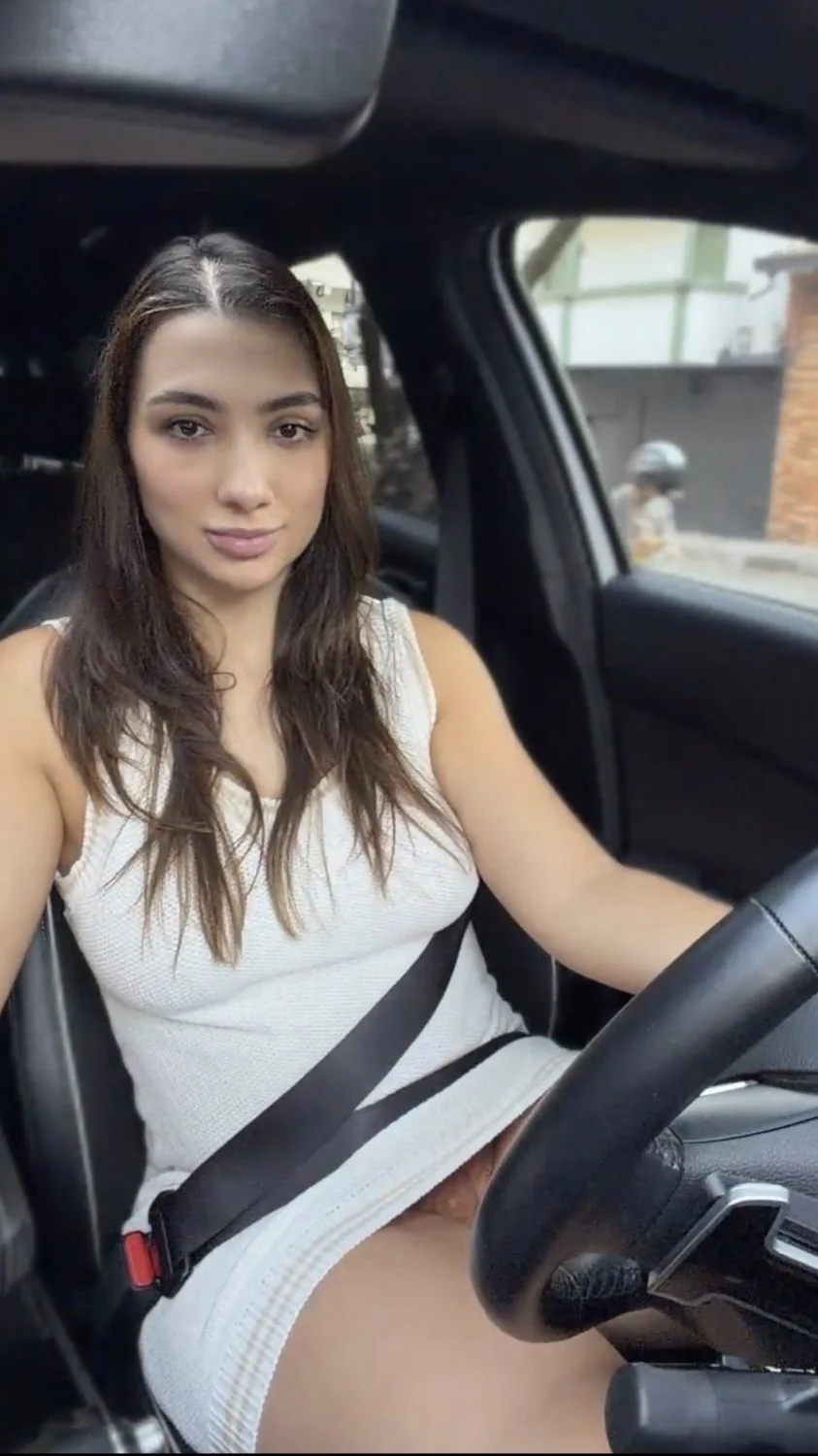 Getting naughty in the car image 16