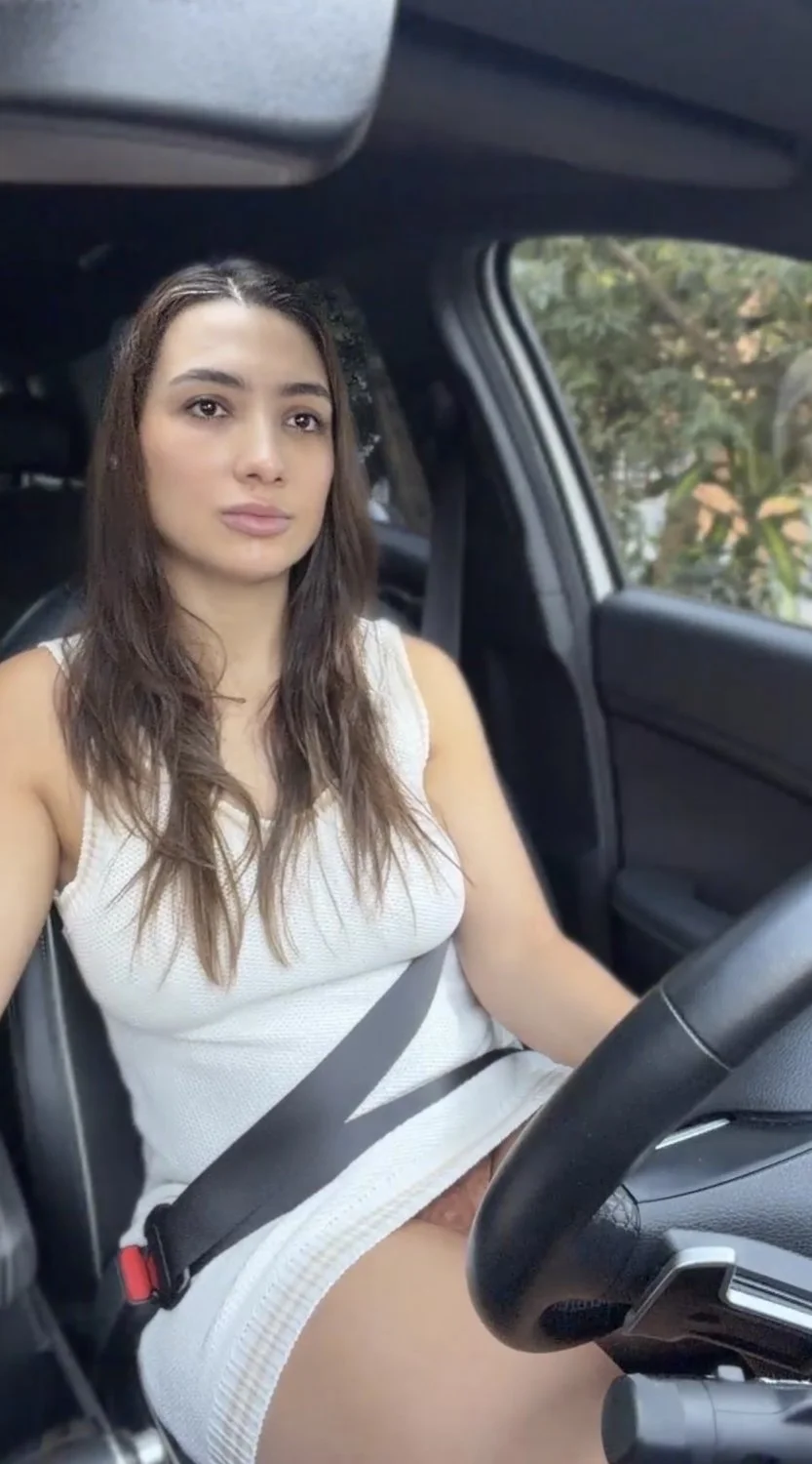 Getting naughty in the car image 17