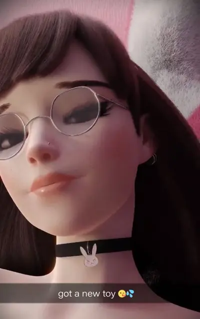 d.va trying out her new toy cover image