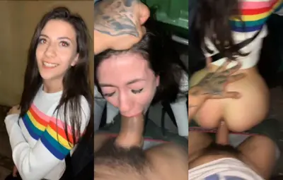 Snowbunny whore roughly fucked on streets cover image