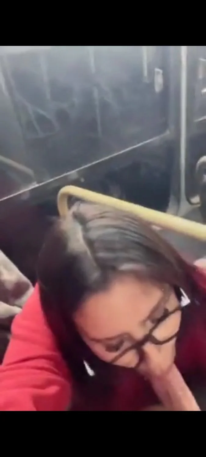Brazilian exhibitionist couple homemade video fucking inside the public bus image 11