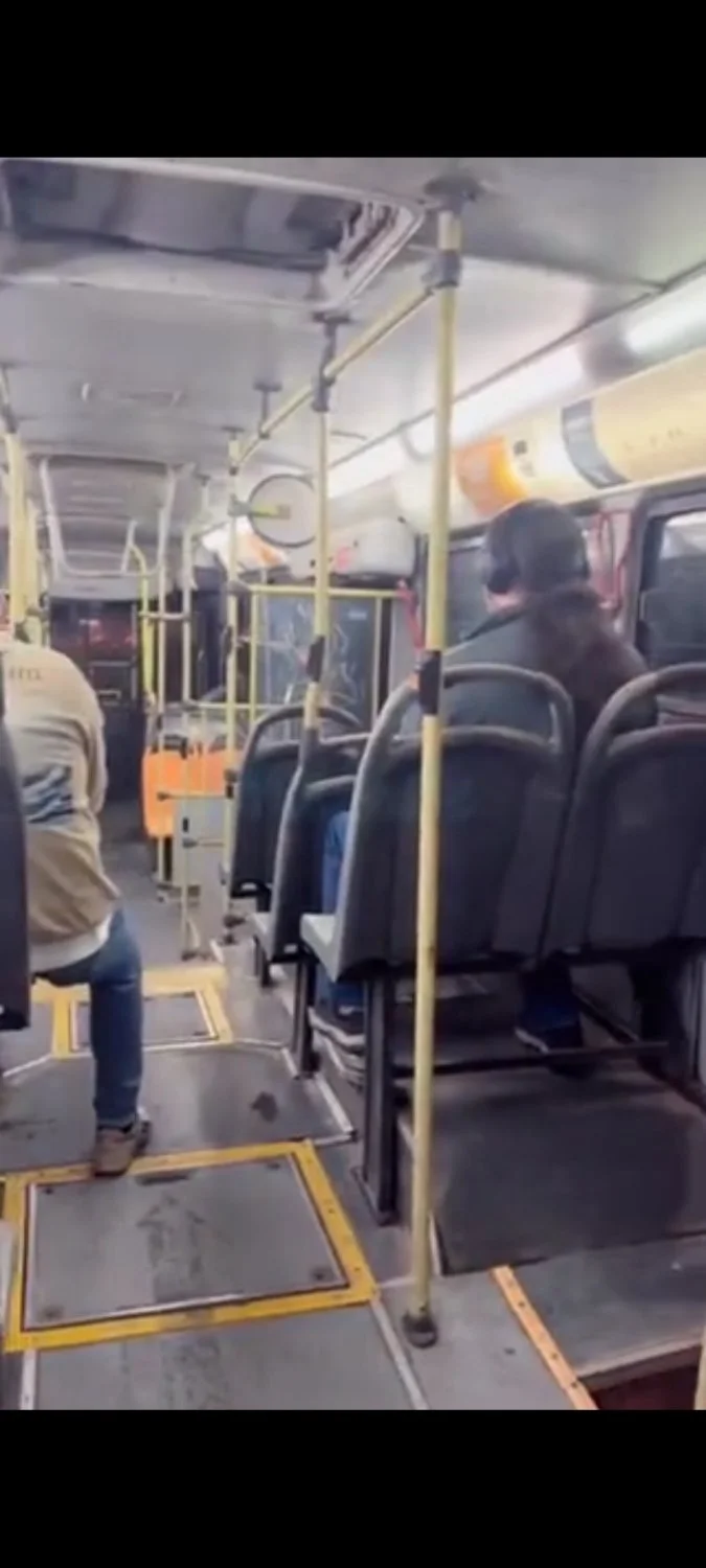 Brazilian exhibitionist couple homemade video fucking inside the public bus image 17