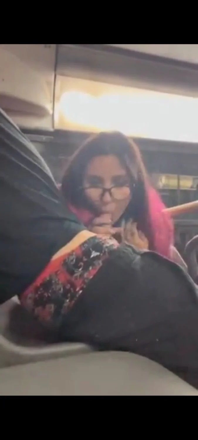 Brazilian exhibitionist couple homemade video fucking inside the public bus image 8