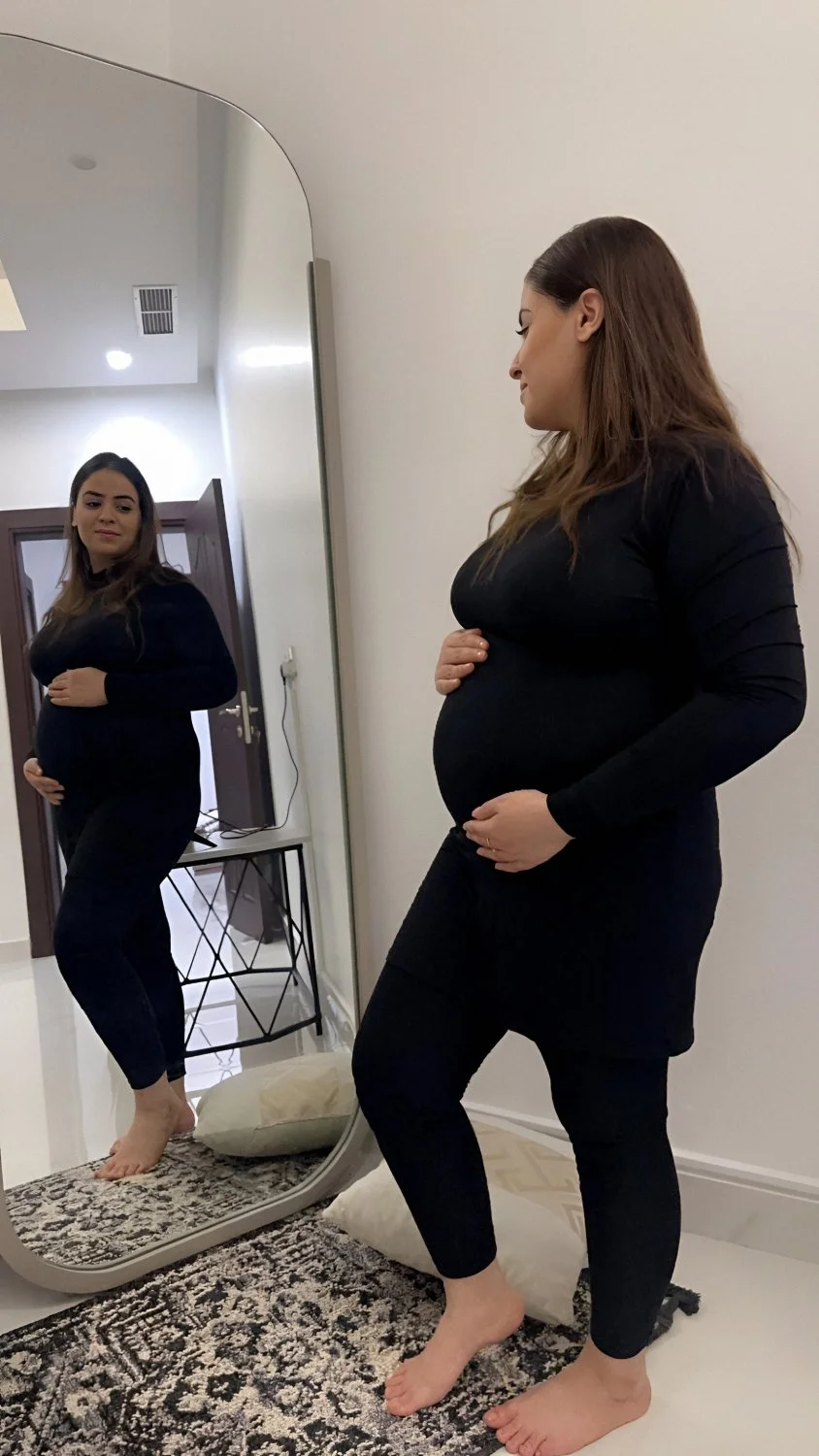 MARRIED WIFE GETS HER BBC AND SHOWS HER BELLY image 6