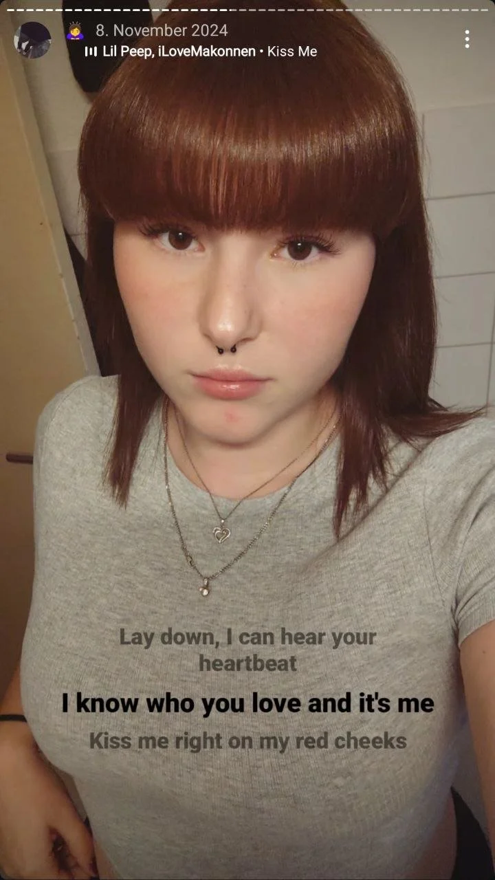 Red hair German slut Leonie wants you to cum on her tongue and tits image 3