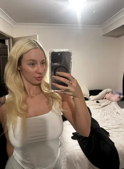 The blonde in the reflection is more lustful than me cover image