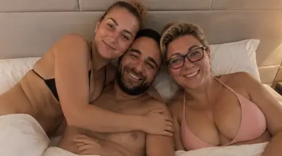 Mom daughter with bf sharing. Cumsluts with cumface, slutty slut whore big tits stepmom cover image