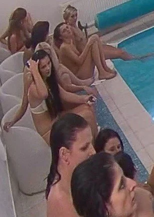 Amateur lesbian party hidden cam at the pool image 5