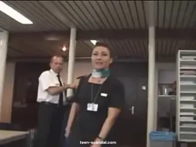 French pilots dare a stewardess to strip 😮 cover image