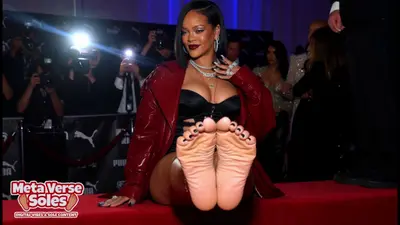 Rihanna red carpet soles (AI) cover image