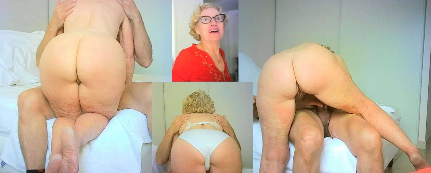 Cheating granny nurse Solange milking a lover image 9
