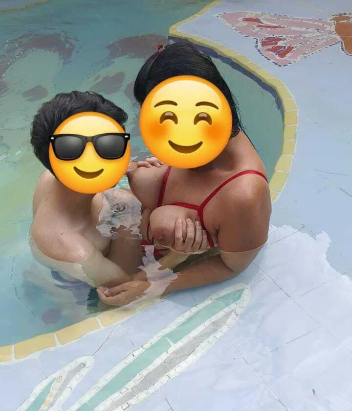 Comeu a mulher do corno na piscina image 11