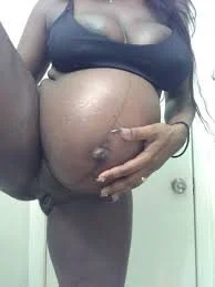 horny pregnant ebony she is so horny image 15