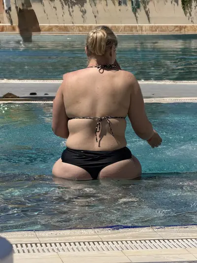 Friends wife swimming pool cover image