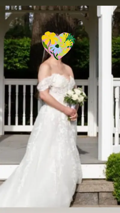 Insanely hot wife hides a killer body under her wedding dress on display cover image