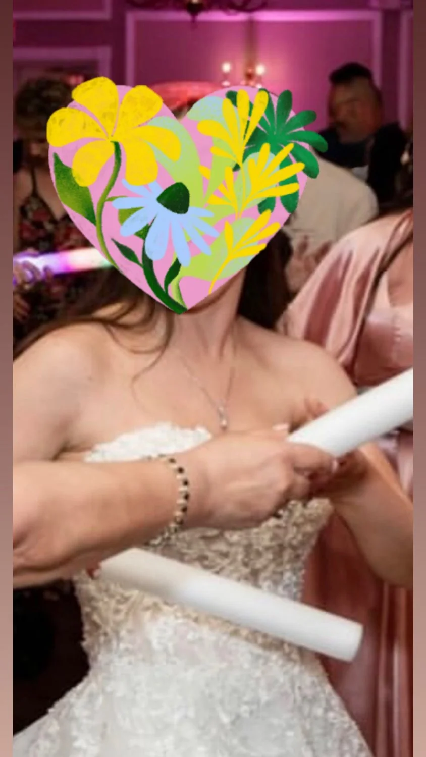 Insanely hot wife hides a killer body under her wedding dress on display image 5
