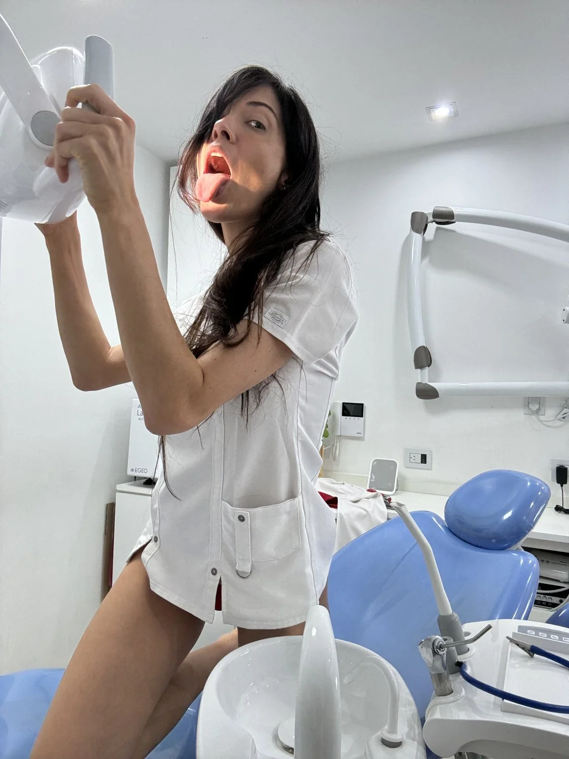 I want to use your cock to check every space in my mouth and throat image 2