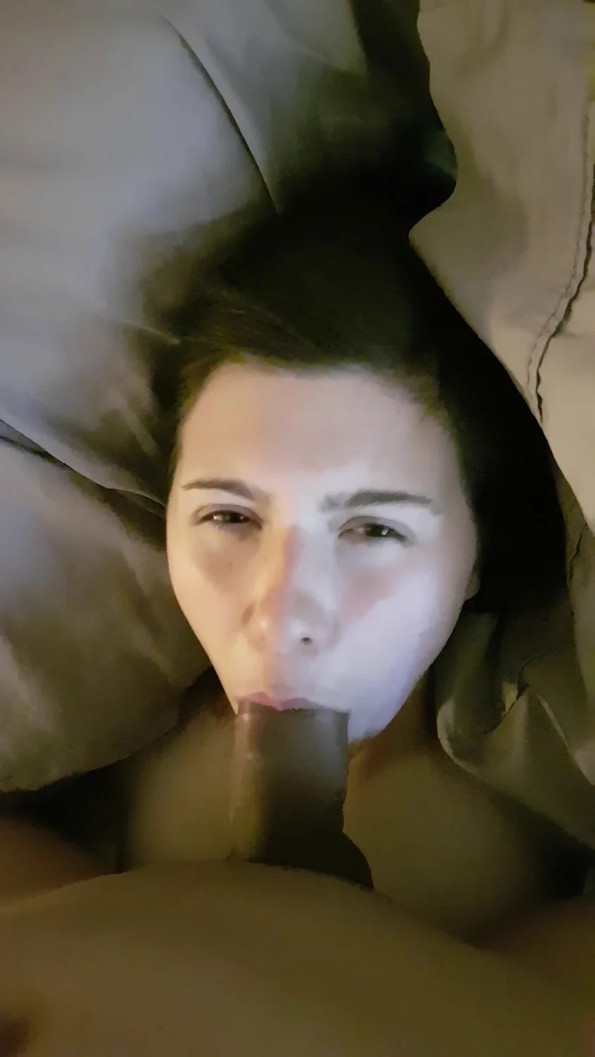 cute brunette takes a facial main image