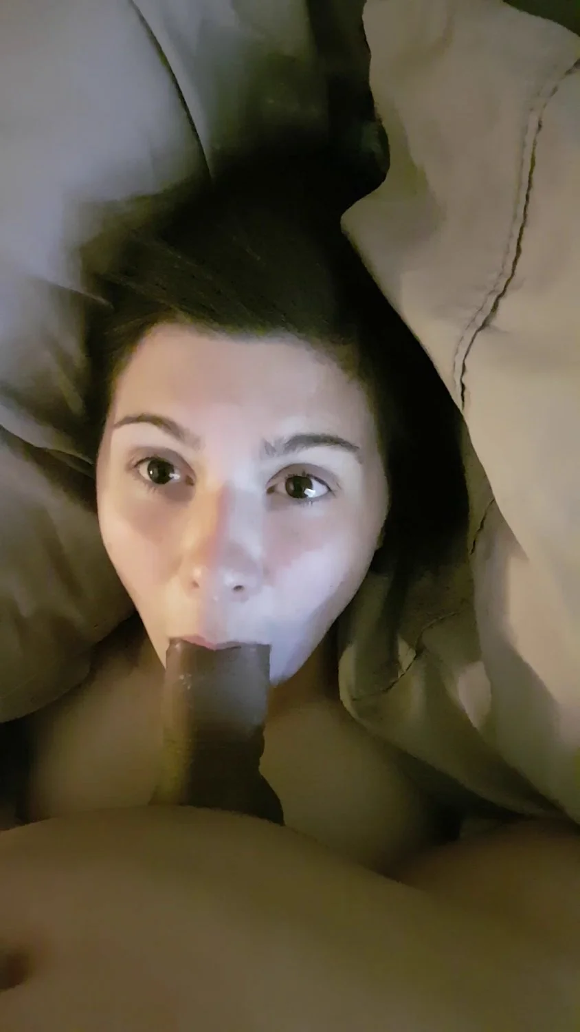 cute brunette takes a facial image 6