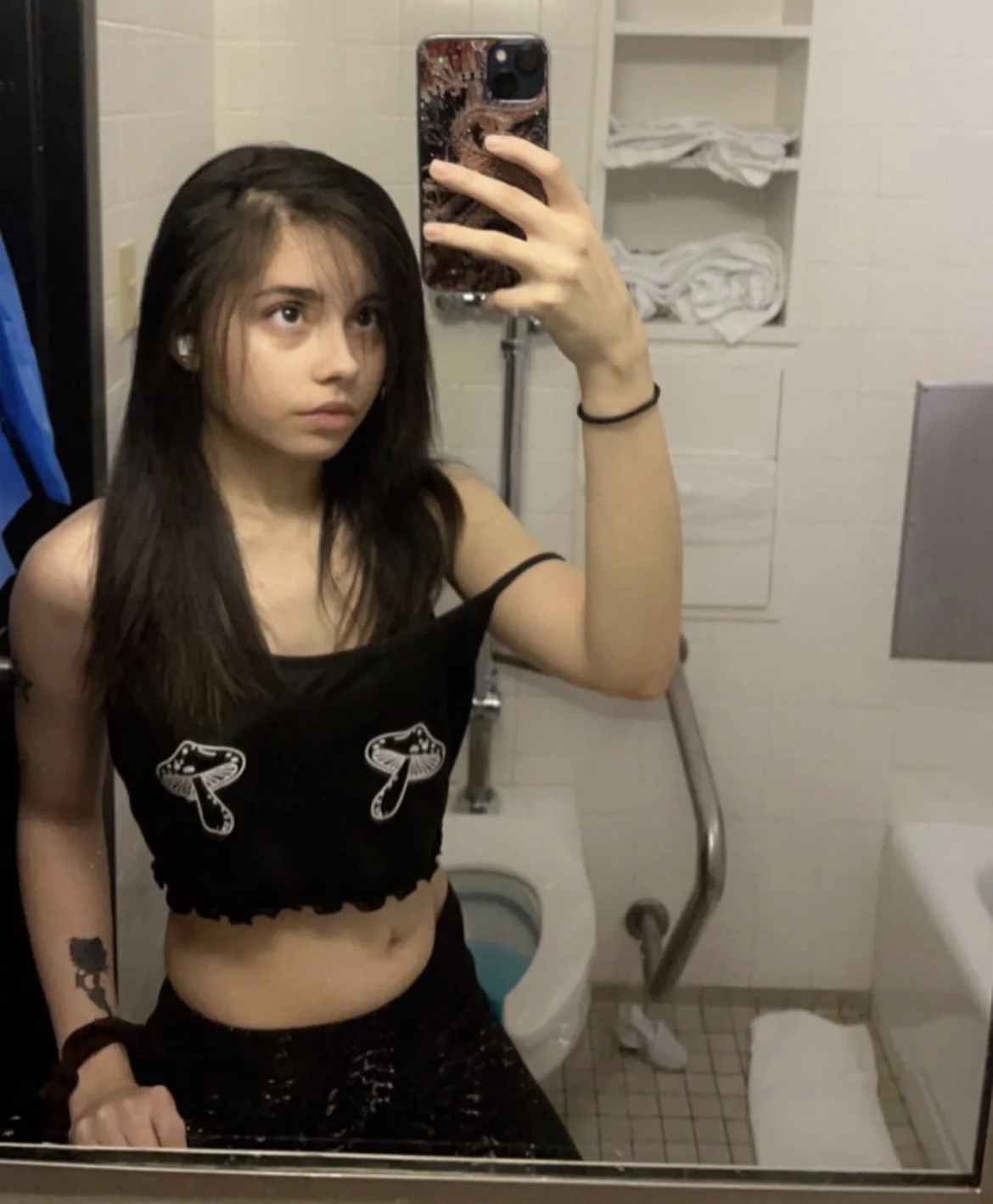 Teen Latina exposed image 2
