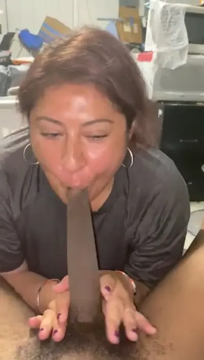 Mexican mother sucking a black cock cover image
