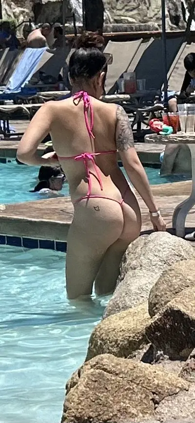 Baddie in a Gstring at Pool cover image