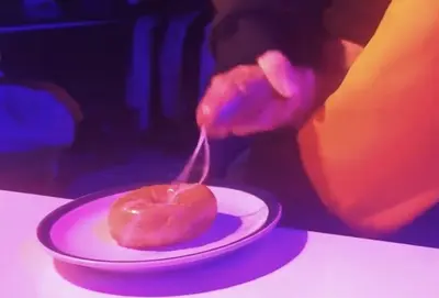 adorable tranny blasts her sticky femboy nut on a donut… glazed 🍩 cover image