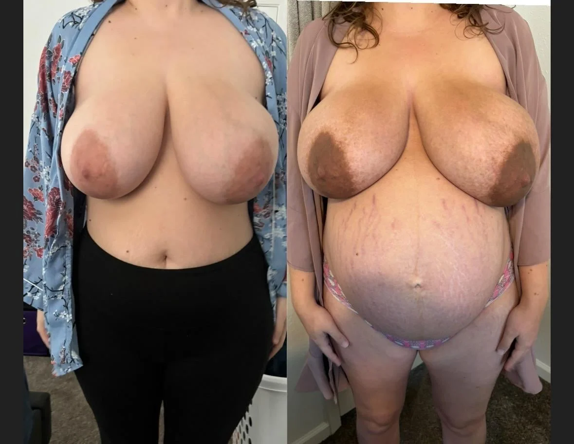 Pregnant tits image 14