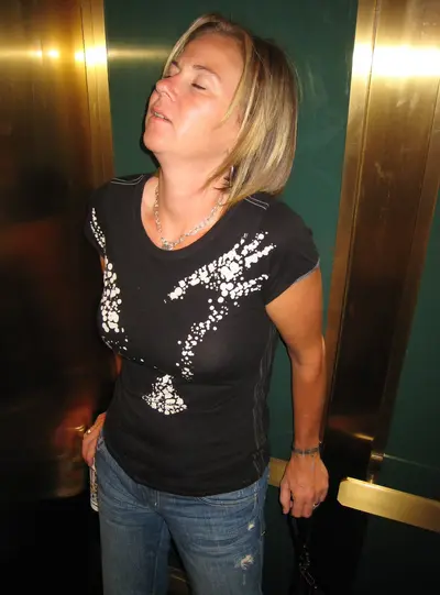Kylie nude again in Omni Royal Orleans hotel hallway New Orleans cover image