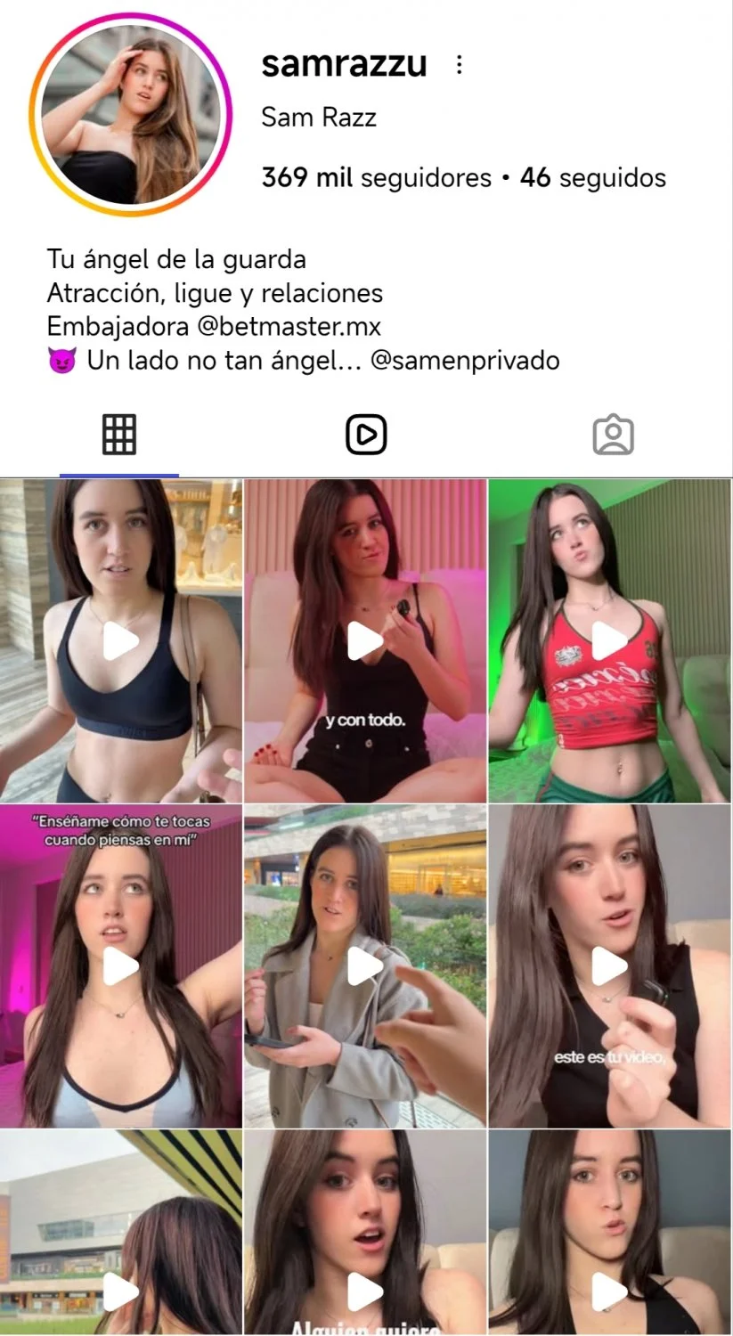 samrazzu o más conocida como tú ángel de la guarda buenísima tik toker mexicana image 1
