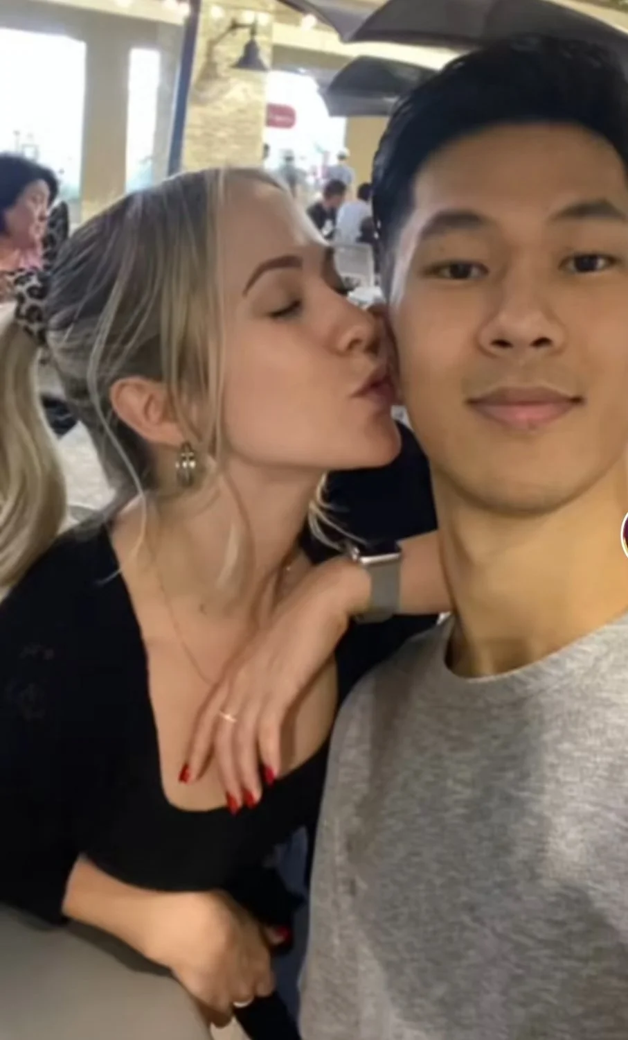 Poor Asian dude didn't know about her past with a bwc image 12