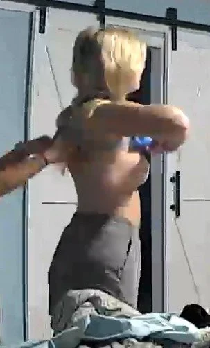 Blonde Daughter Secret Cam image 2