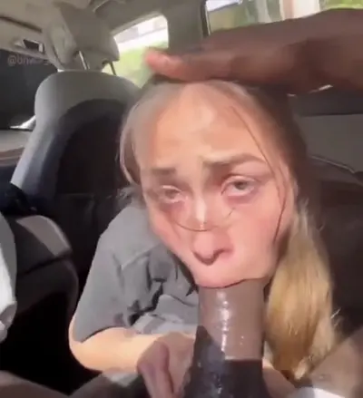 Sloppy BJ outside her BF’s house cover image