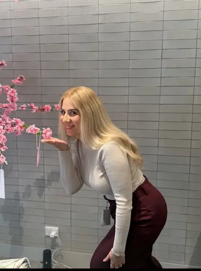 Sexy blonde work colleague amazing ass cover image