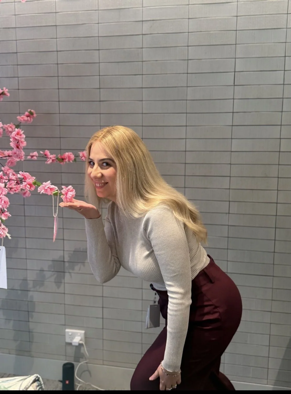 Sexy blonde work colleague amazing ass main image