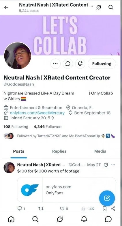 West Orlando Florida OG thot Neutral Nash leaked image 31