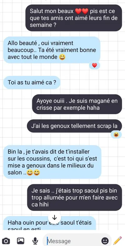Message , la salope est fière d'elle cover image
