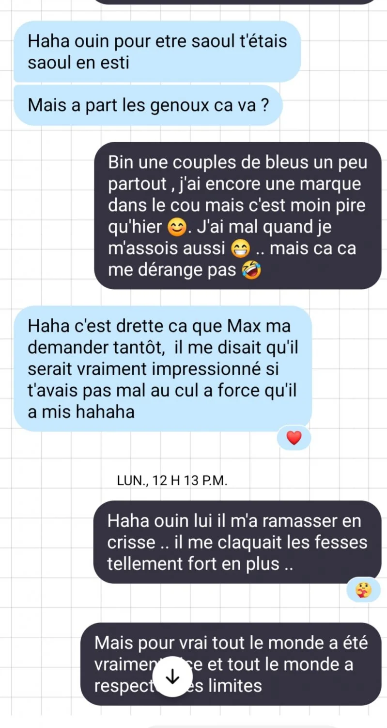 Message , la salope est fière d'elle image 2